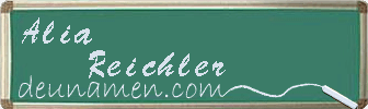 Alia Reichler Visitenkarte